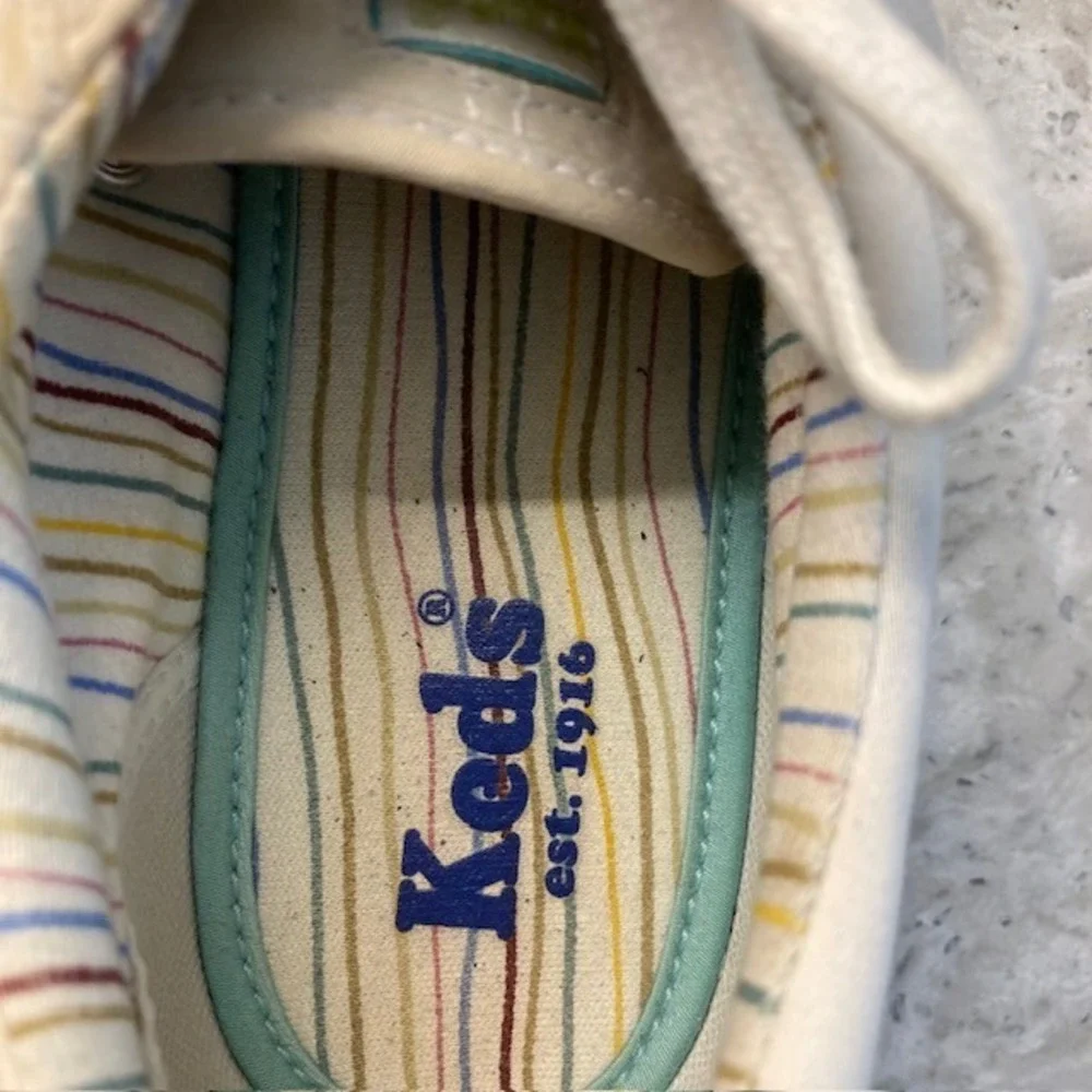 Keds Champion Women's  Lace Up Cream Shoes 8.5